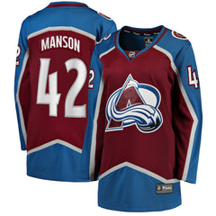 Josh Manson Colorado Avalanche Fanatics Women's Home Breakaway Player Jersey