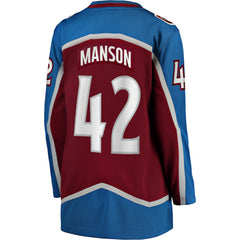Josh Manson Colorado Avalanche Fanatics Women's Home Breakaway Player Jersey