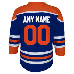 Edmonton Oilers Youth Home Replica Custom Jersey