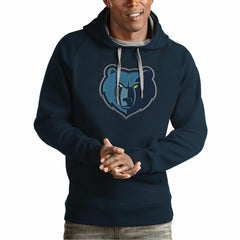 Memphis Grizzlies Antigua Team Logo Victory Pullover Hoodie - Navy cheap