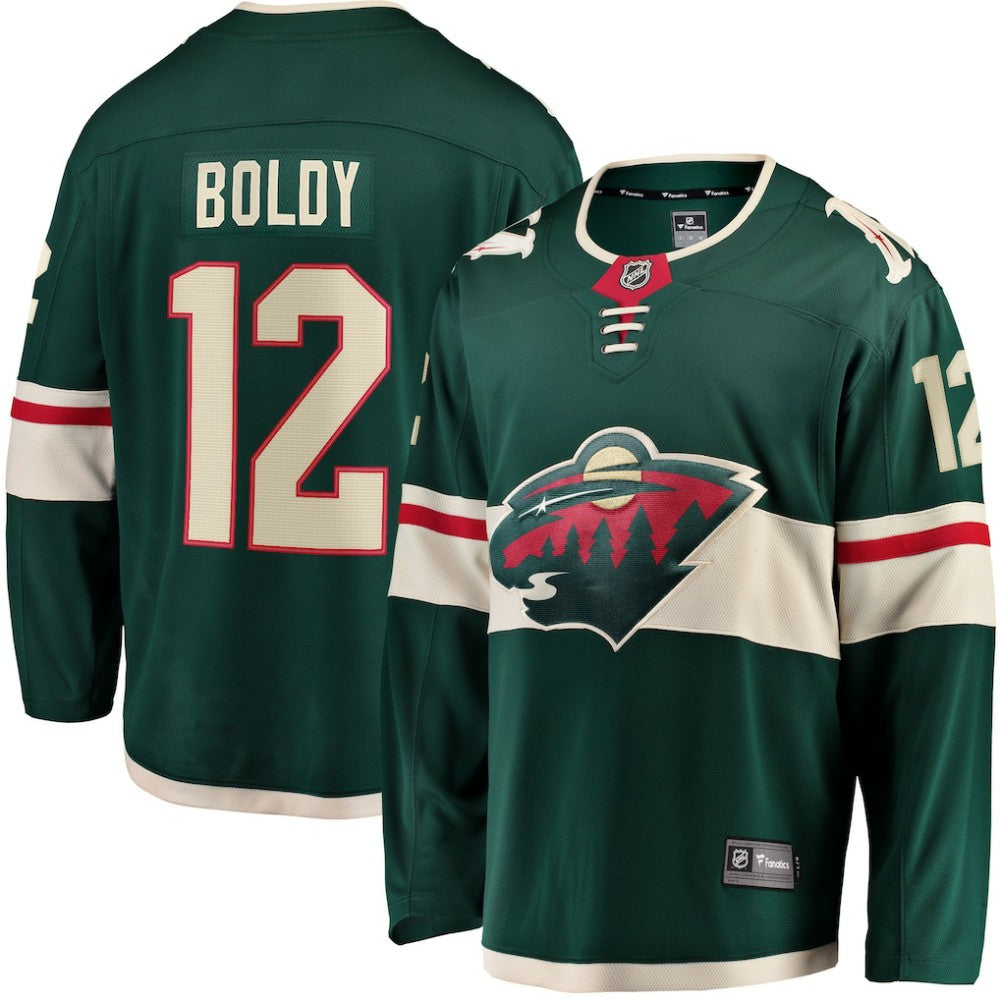 Matthew Boldy Minnesota Wild Fanatics Home Breakaway Player Jersey