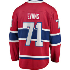Jake Evans Montreal Canadiens Fanatics Home Breakaway Player Jersey