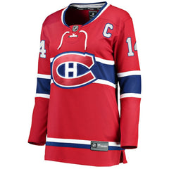 Nick Suzuki Montreal Canadiens Fanatics Women's Home Captain Patch Breakaway Player Jersey