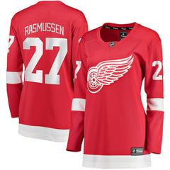 Michael Rasmussen Detroit Red Wings Fanatics Women's Home Breakaway Player Jersey