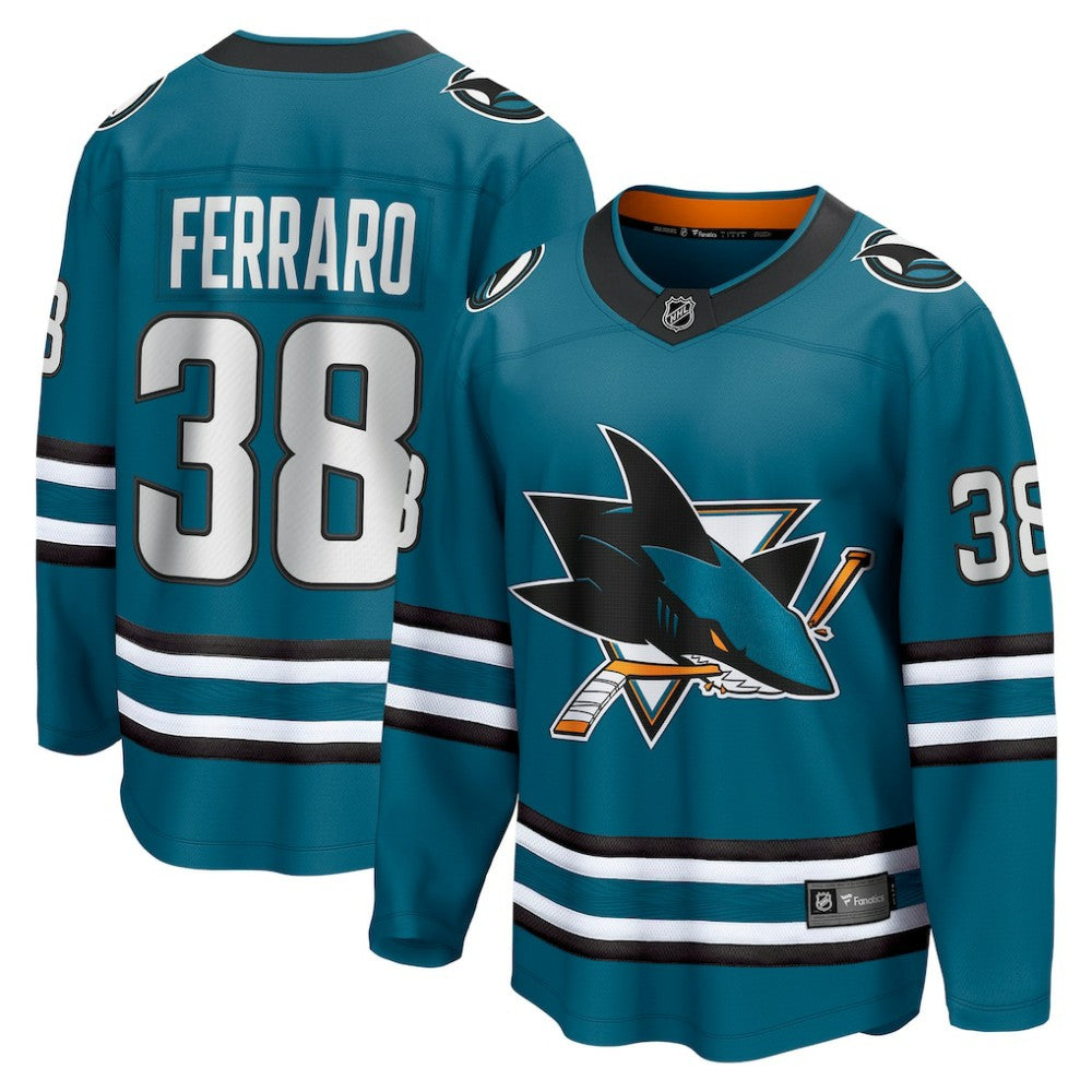 Mario Ferraro San Jose Sharks Fanatics Home Breakaway Player Jersey
