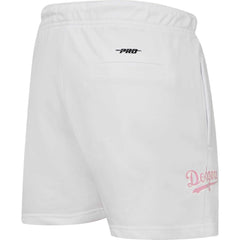 Los Angeles Dodgers Pro Standard Women's Washed Neon Shorts - White