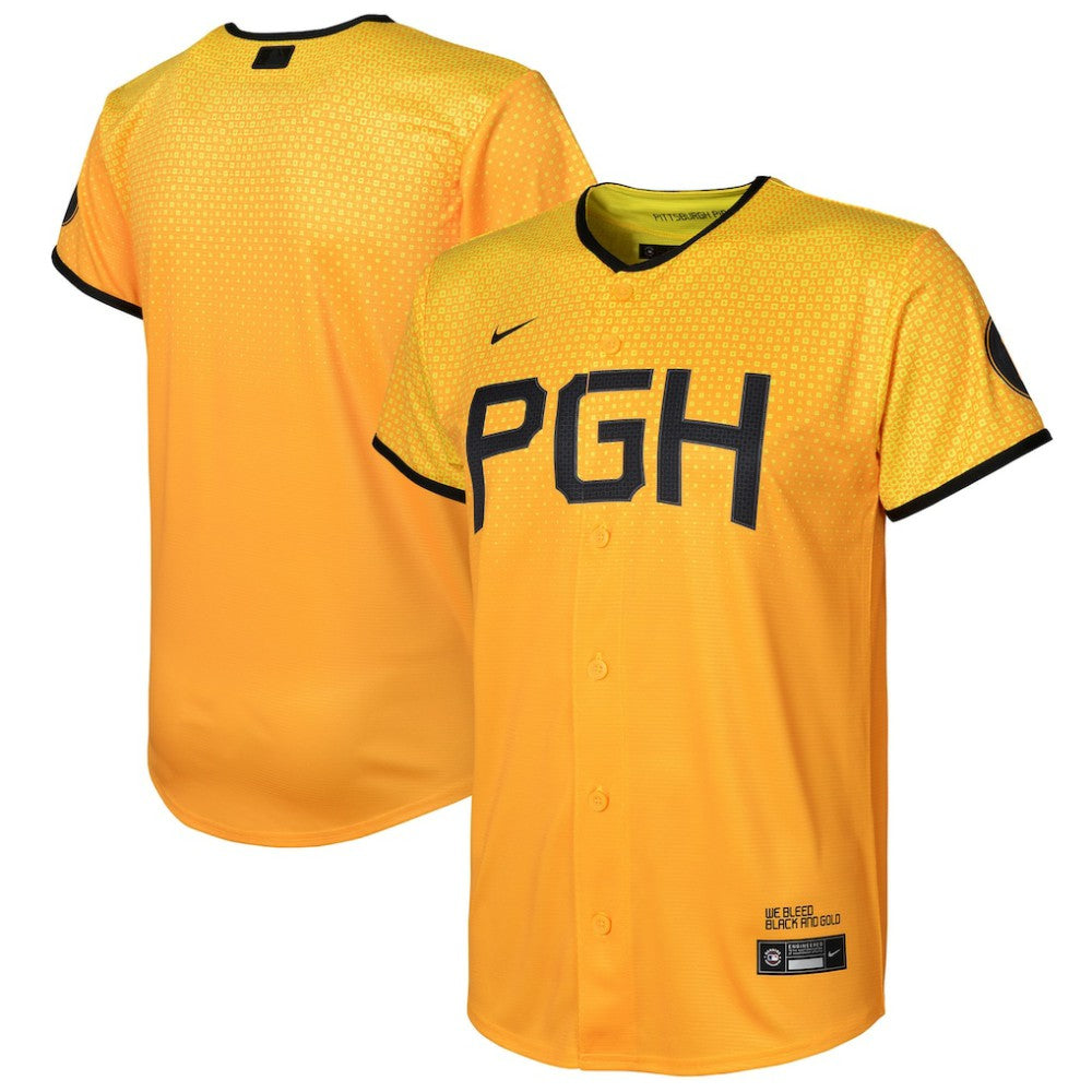 Pittsburgh Pirates Preschool City Connect Replica Jersey - Gold | Nike