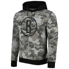 Brooklyn Nets Hugo Boss Camo Pullover Hoodie - Black for sale