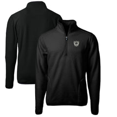NFL Las Vegas Raiders Cutter & Buck Cascade Eco Sherpa Fleece Big & Tall Quarter-Zip Throwback Jacket