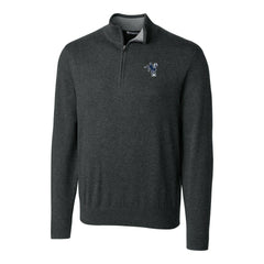 NFL Indianapolis Colts Cutter & Buck Throwback Logo Lakemont Tri-Blend Big & Tall Quarter-Zip Pullover Sweater