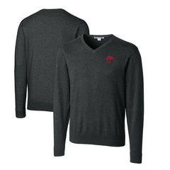 NFL Buffalo Bills Cutter & Buck Throwback Logo Lakemont Tri-Blend Big & Tall V-Neck Pullover Sweater
