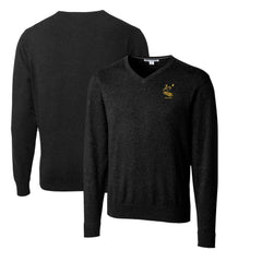 NFL Pittsburgh Steelers Cutter & Buck Throwback Logo Lakemont Tri-Blend Big & Tall V-Neck Pullover Sweater