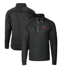 NFL Chicago Bears Cutter & Buck Mainsail Sweater-Knit Big & Tall Half-Zip Pullover Jacket