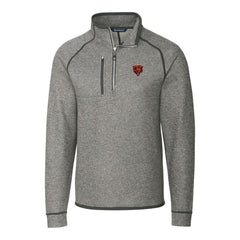 NFL Chicago Bears Cutter & Buck Mainsail Sweater-Knit Big & Tall Half-Zip Pullover Jacket
