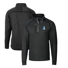 NFL Detroit Lions Cutter & Buck Mainsail Sweater-Knit Big & Tall Half-Zip Pullover Jacket