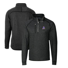 NFL New England Patriots Cutter & Buck Mainsail Sweater-Knit Big & Tall Half-Zip Pullover Jacket