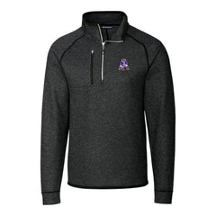 NFL New England Patriots Cutter & Buck Mainsail Sweater-Knit Big & Tall Half-Zip Pullover Jacket