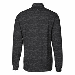 NFL Detroit Lions Cutter & Buck Throwback Logo Big & Tall Traverse Camo Print Stretch Quarter-Zip Pullover Top