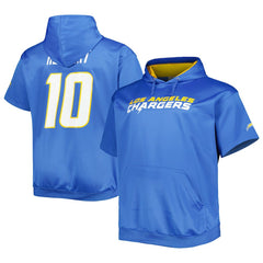 NFL Los Angeles Chargers Justin Herbert Big & Tall Short Sleeve Pullover Hoodie