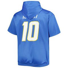 NFL Los Angeles Chargers Justin Herbert Big & Tall Short Sleeve Pullover Hoodie