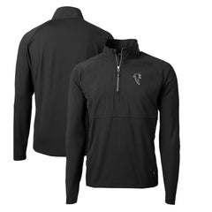 NFL Atlanta Falcons Cutter & Buck Adapt Eco Knit Hybrid Recycled Quarter-Zip Throwback Pullover Top