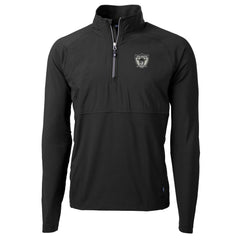 NFL Las Vegas Raiders Cutter & Buck Adapt Eco Knit Hybrid Recycled Quarter-Zip Throwback Pullover Top