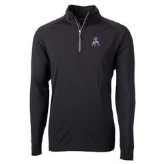 NFL New England Patriots Cutter & Buck Adapt Eco Knit Stretch Recycled Quarter-Zip Throwback Pullover Top