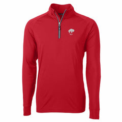 NFL Buffalo Bills Cutter & Buck Adapt Eco Knit Stretch Recycled Quarter-Zip Throwback Pullover Top