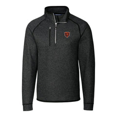 NFL Chicago Bears Cutter & Buck Throwback Logo Mainsail Sweater-Knit Half-Zip Pullover Jacket