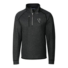 NFL Atlanta Falcons Cutter & Buck Throwback Logo Mainsail Sweater-Knit Half-Zip Pullover Jacket