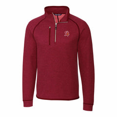 NFL Tampa Bay Buccaneers Cutter & Buck Mainsail Sweater-Knit Half-Zip Pullover Jacket