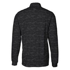 NFL Detroit Lions Cutter & Buck Throwback Logo Traverse Camo Print Stretch Quarter-Zip Pullover Top