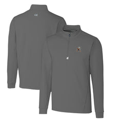 NFL Cleveland Browns Cutter & Buck Throwback Logo Traverse Stretch Quarter-Zip Pullover Top