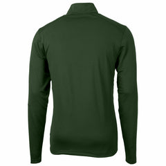 NFL Green Bay Packers Cutter & Buck Throwback Logo Virtue Eco Pique Recycled Quarter-Zip Pullover Top