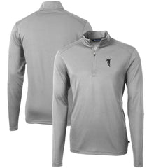 NFL Atlanta Falcons Cutter & Buck Throwback Logo Virtue Eco Pique Recycled Quarter-Zip Pullover Top