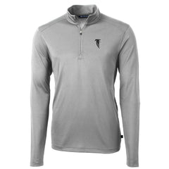 NFL Atlanta Falcons Cutter & Buck Throwback Logo Virtue Eco Pique Recycled Quarter-Zip Pullover Top