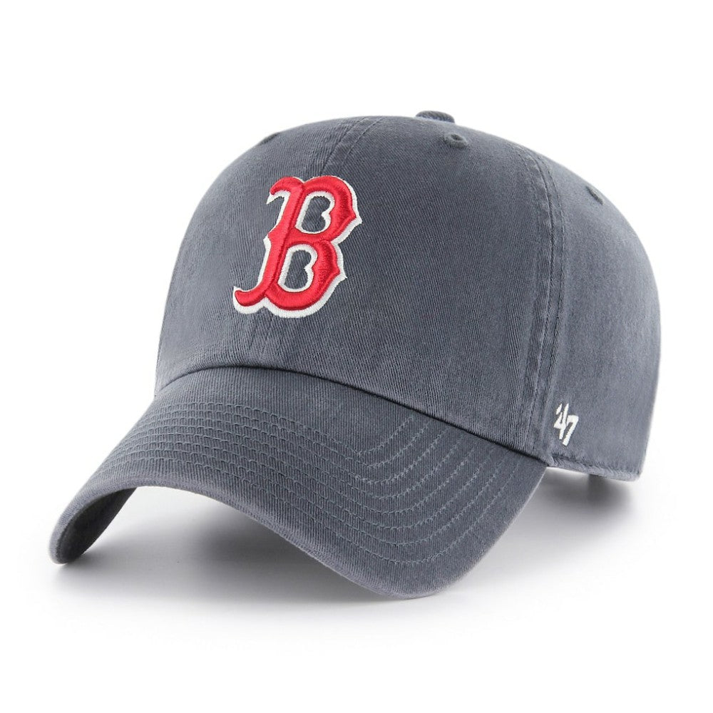 Boston Red Sox Primary Team Logo Clean Up Adjustable Hat - Blue | 47 brand
