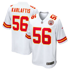 NFL Kansas City Chiefs George Karlaftis Away Game Player Jersey