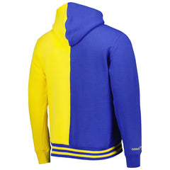 Golden State Warriors Hardwood Classics Split Pullover Hoodie sale - Royal/Gold | Mitchell & Ness cheap