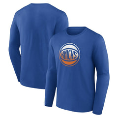 New York Knicks Gradient Logo Long Sleeve T-Shirt - Blue sale