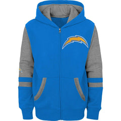 NFL Los Angeles Chargers Preschool Stadium Color Block Full-Zip Hoodie