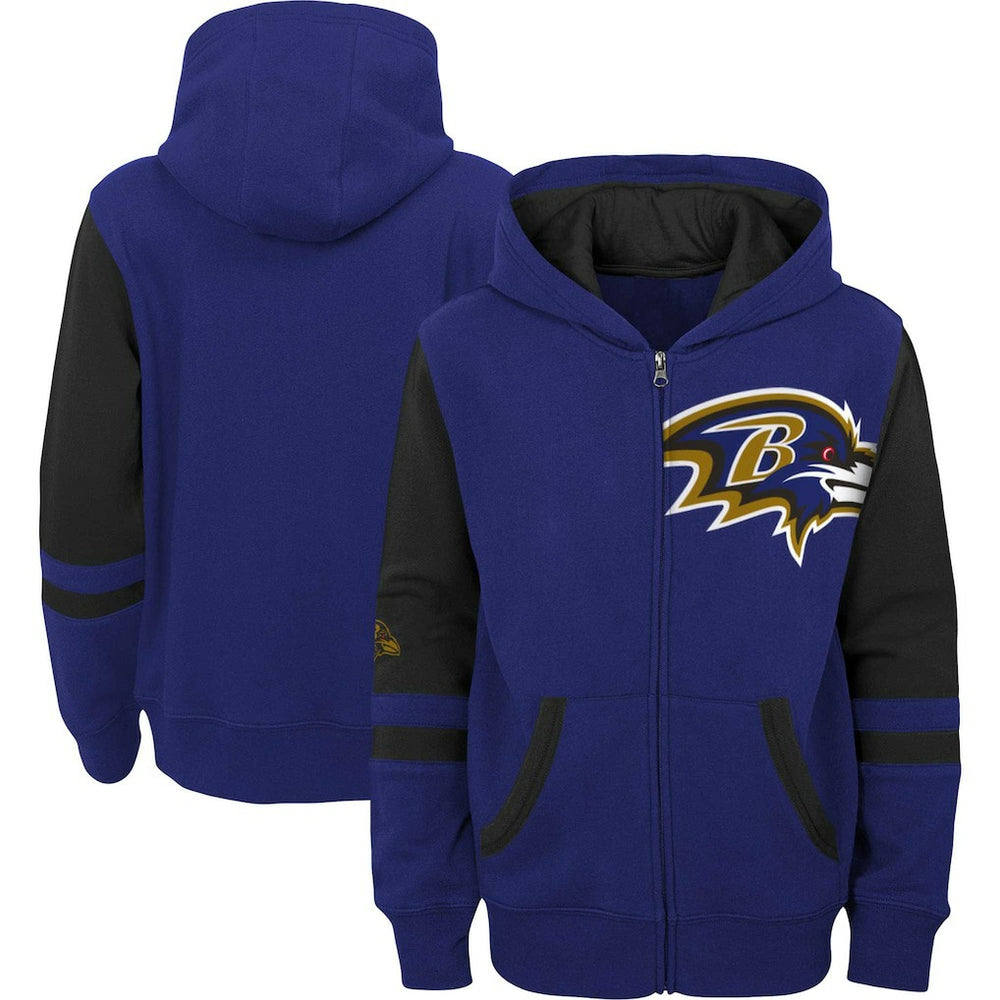 NFL Baltimore Ravens Preschool Stadium Color Block Full-Zip Hoodie