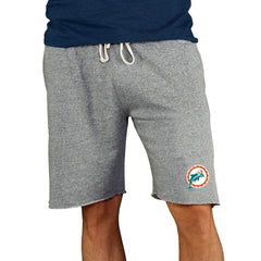 NFL Miami Dolphins Concepts Sport Throwback Logo Mainstream Terry Shorts