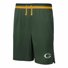 NFL Green Bay Packers Cool Down Tri-Color Elastic Training Shorts