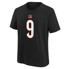 NFL Cincinnati Bengals Joe Burrow Youth Player Name & Number T-Shirt
