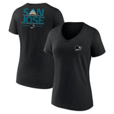 San Jose Sharks Women's Territorial V-Neck T-Shirt