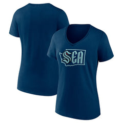 Seattle Kraken Women's Proclamation V-Neck T-Shirt