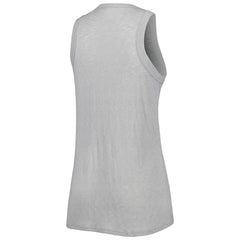 Miami Marlins Soft as a Grape Women's Tri-Blend Tank Top - Gray