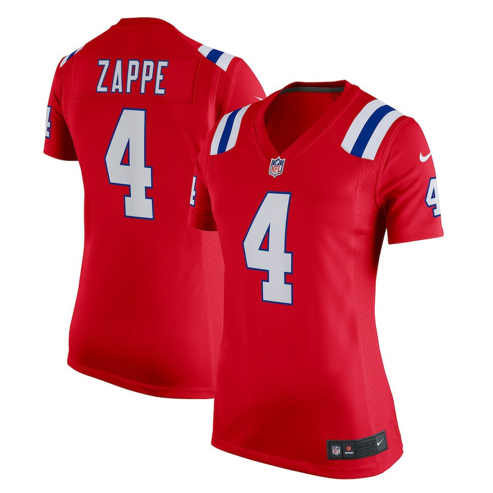 NFL New England Patriots Bailey Zappe Women's Team Game Jersey