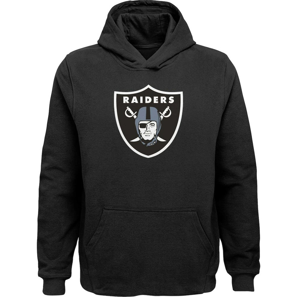 NFL Las Vegas Raiders Youth Team Logo Pullover Hoodie
